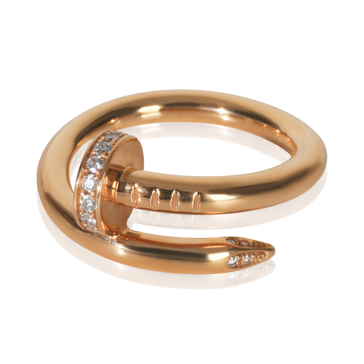 Cartier Rose Gold Diamond Juste Un Clou Ring sv