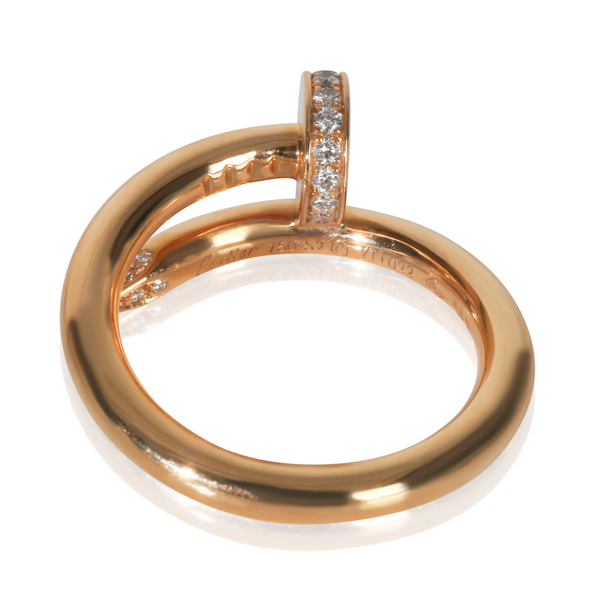 Rose Gold Diamond Juste Un Clou Ring