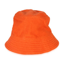 Hermès Geranium Cotton Terry Cloth Eden Bucket Hat 57 pv