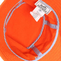 Hermès Geranium Cotton Terry Cloth Eden Bucket Hat 57 stamp
