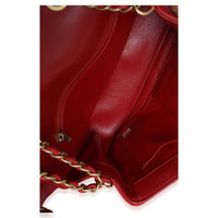 Chanel Red Quilted Caviar Medium Filigree Flap Handbag Handbag ad1