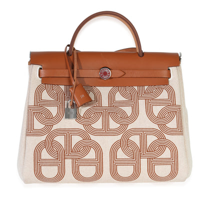 Fauve Ecru Beige H Plume Canvas Vache Hunter Circuit 24 Herbag Zip 31