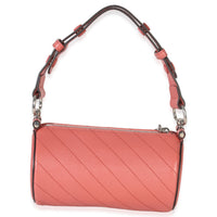 Gucci Pink Diagonal Quilted Calfskin Mini Blondie Barrel Bag Handbag bv
