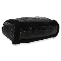 Gucci Black Patent Shearling Medium Soho Hobo Handbag clasp