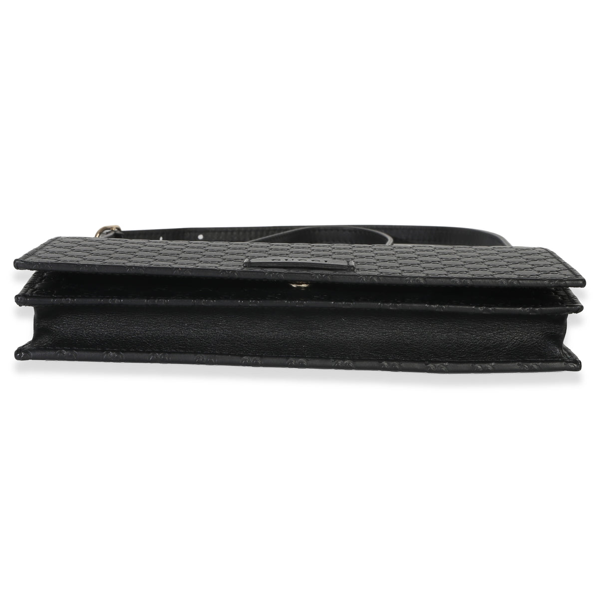 Gucci Black Microguccissima Crossbody Wallet Handbag box