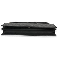 Gucci Black Microguccissima Crossbody Wallet Handbag box