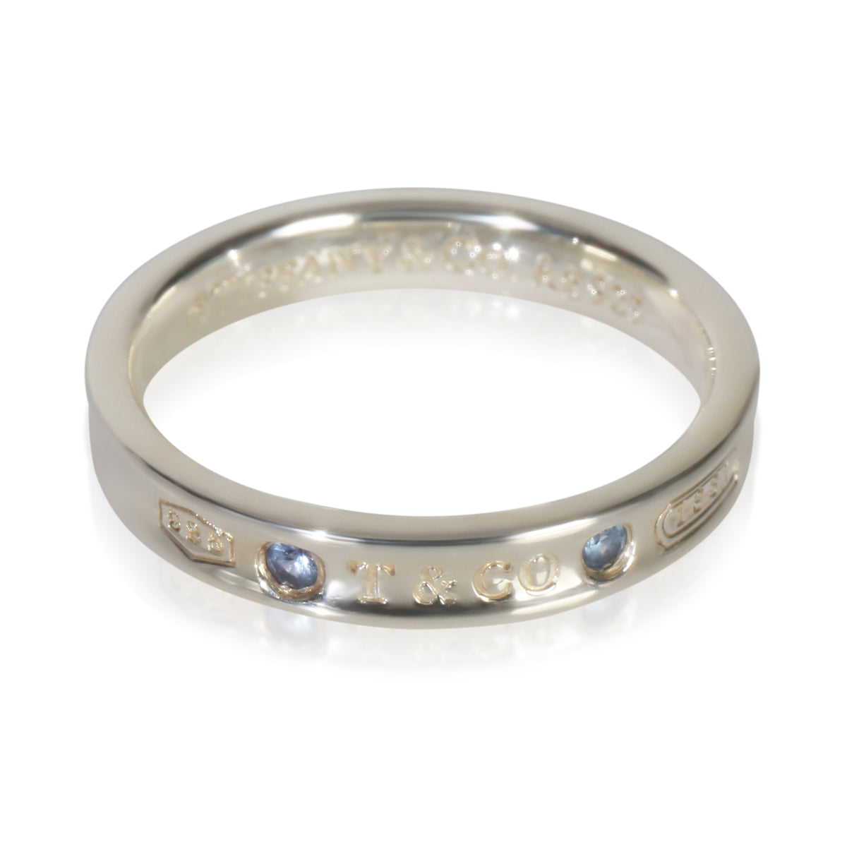 Sterling Silver Sapphire 1837 Narrow Ring