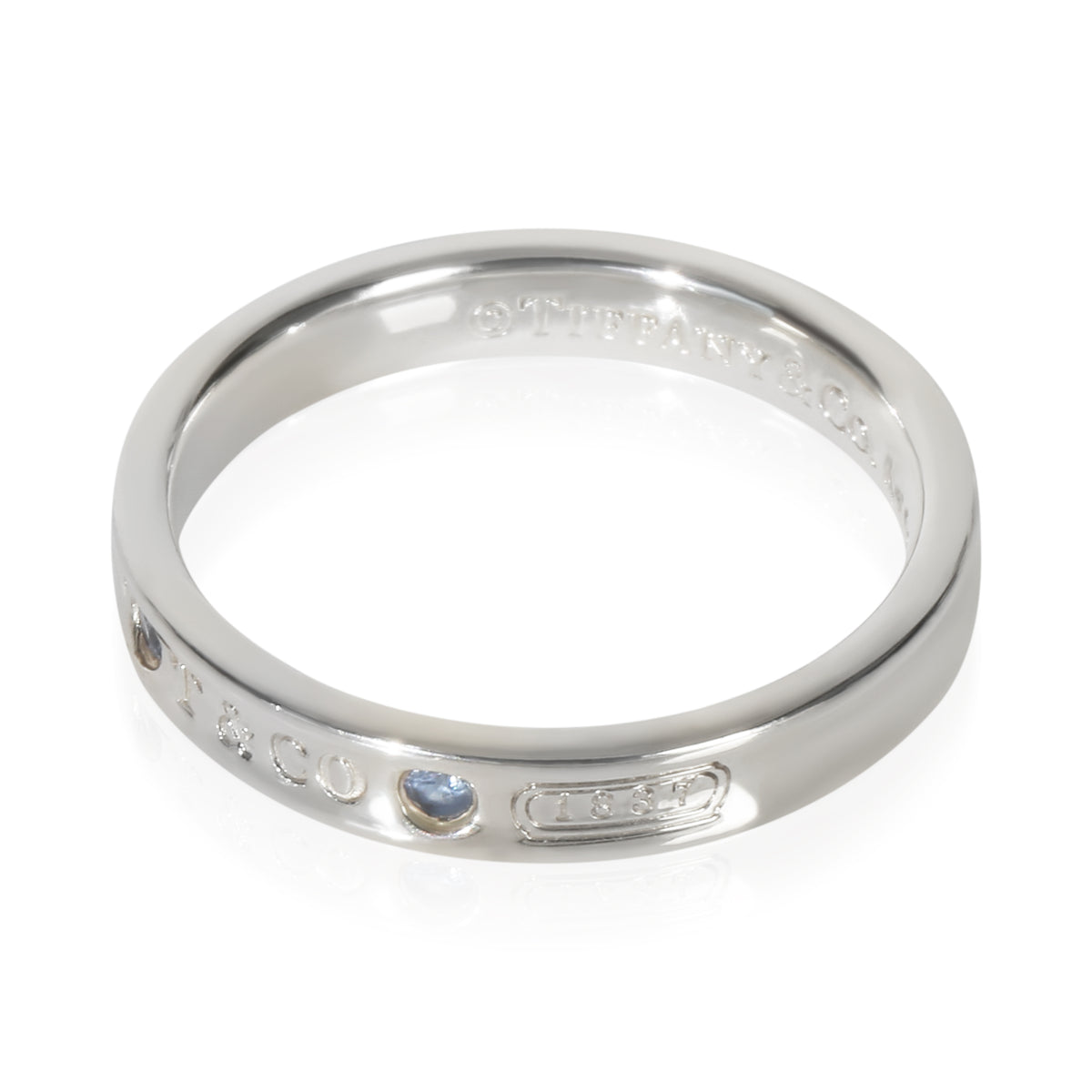 Sterling Silver Sapphire 1837 Narrow Ring