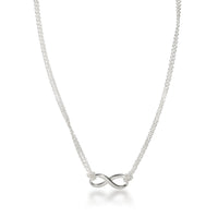 Sterling Silver  Infinity Necklace
