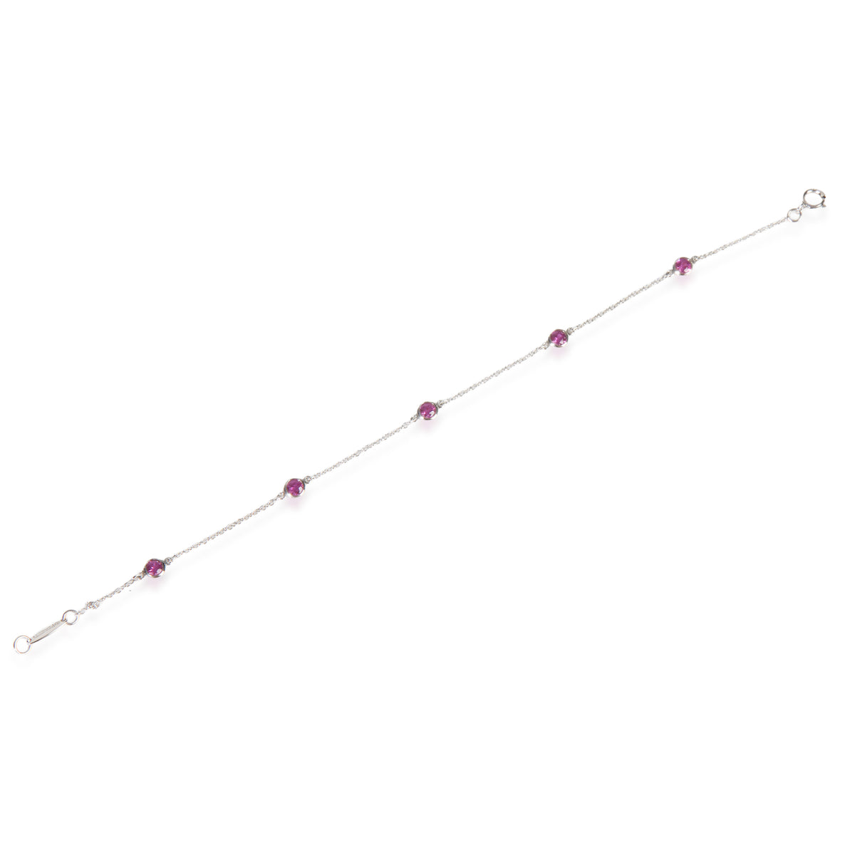 Tiffany & Co. Platinum Sapphire Elsa Peretti Color By The Yard Bracelet pv
