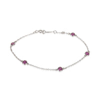 Platinum Sapphire Elsa Peretti Color By The Yard Bracelet