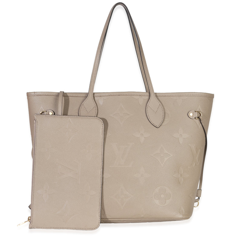 Tourterelle Giant Monogram Empreinte Neverfull MM