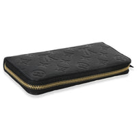 Louis Vuitton Black Monogram Empreinte Clemence Wallet Handbag clasp