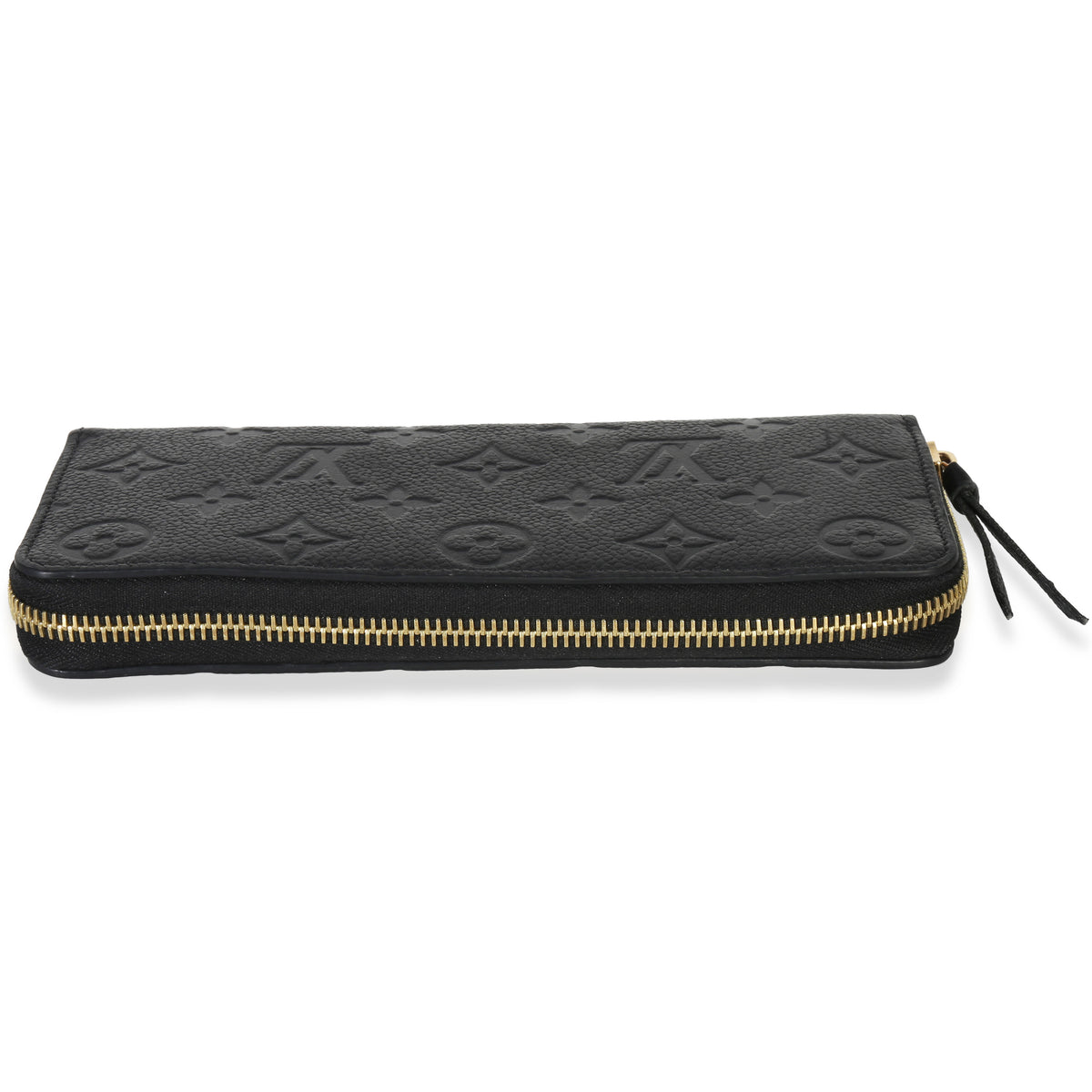 Louis Vuitton Black Monogram Empreinte Clemence Wallet Handbag stamp