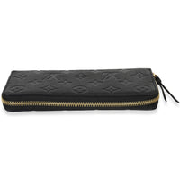 Louis Vuitton Black Monogram Empreinte Clemence Wallet Handbag stamp