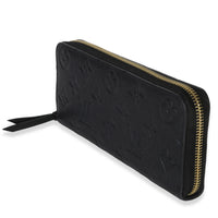 Louis Vuitton Black Monogram Empreinte Clemence Wallet Handbag sv