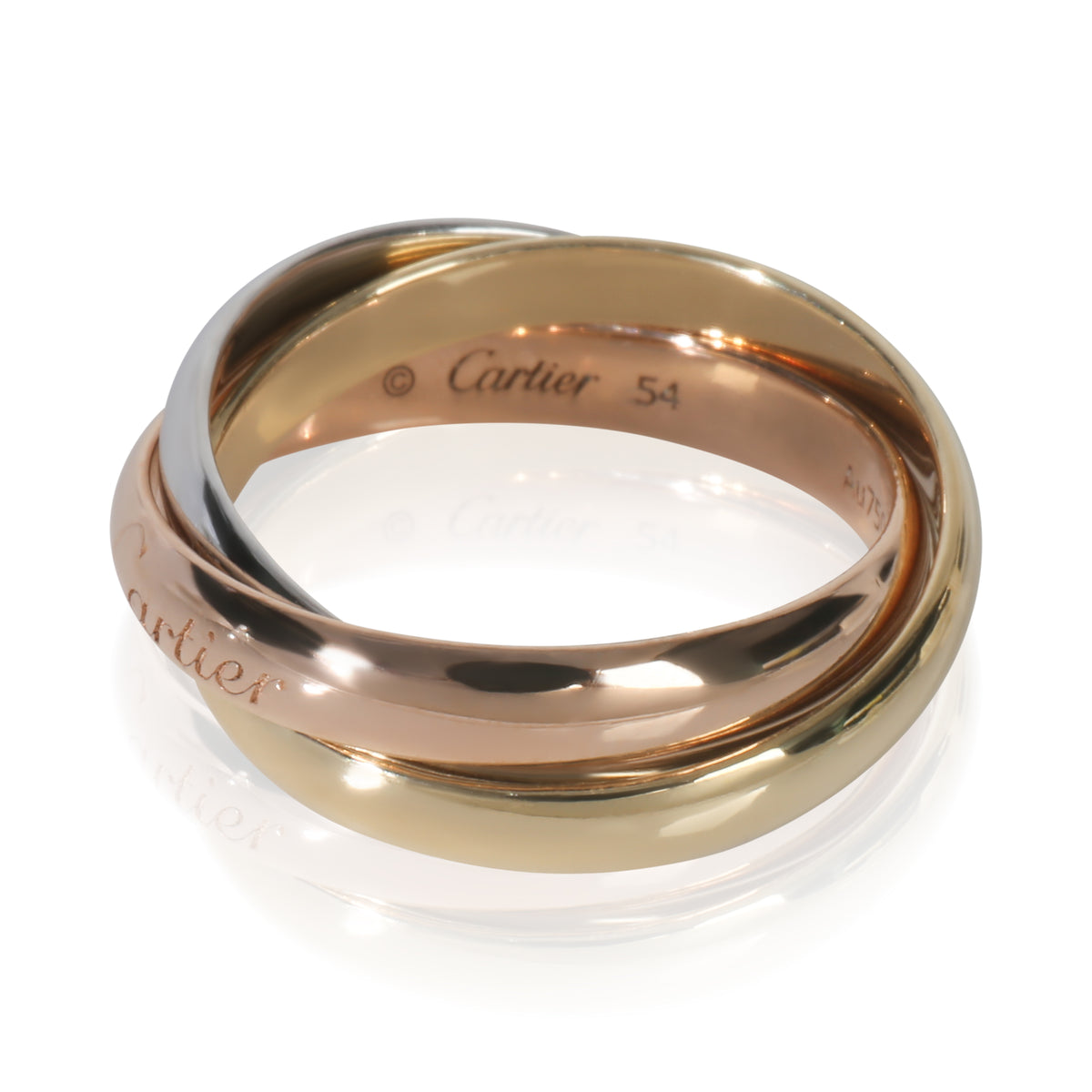 3-Tone Gold  Classic Trinity Ring