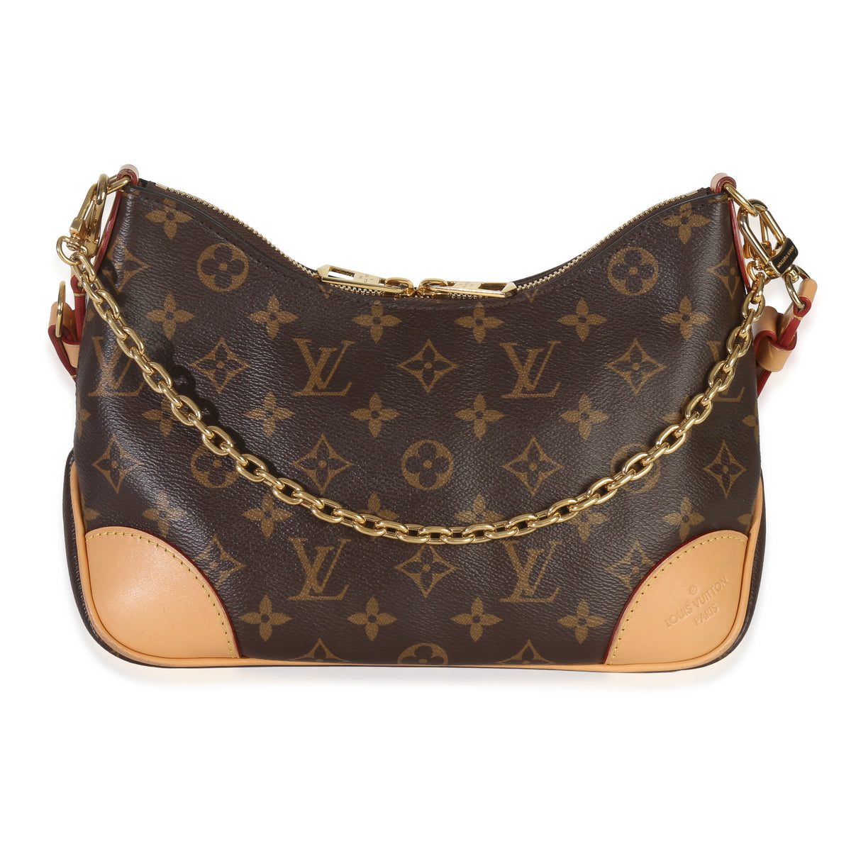 Louis Vuitton Natural Monogram Canvas Boulogne NM PM Handbag fv