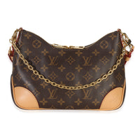 Louis Vuitton Natural Monogram Canvas Boulogne NM PM Handbag fv