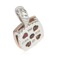 Rose Gold & Sterling Silver Garnet and Sapphire Petite Albion Penda
