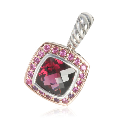 Rose Gold & Sterling Silver Garnet and Sapphire Petite Albion Penda