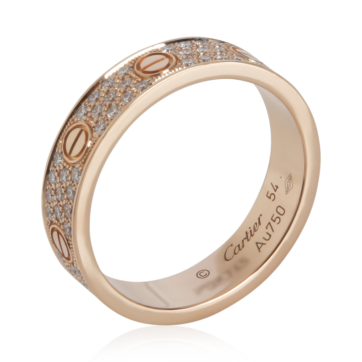 Rose Gold Diamond Small Model Love Ring