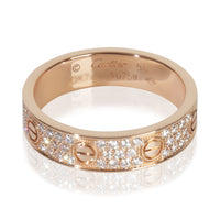 Rose Gold Diamond Small Model Love Ring
