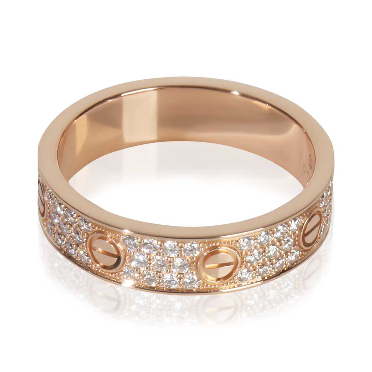 Rose Gold Diamond Small Model Love Ring