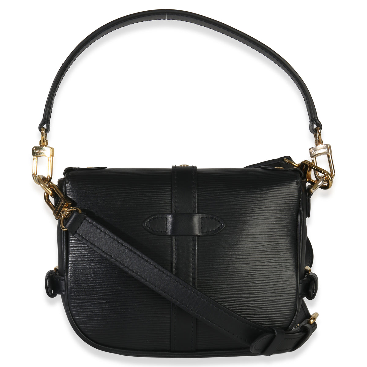 Louis Vuitton Black Epi Saumur BB Handbag bv
