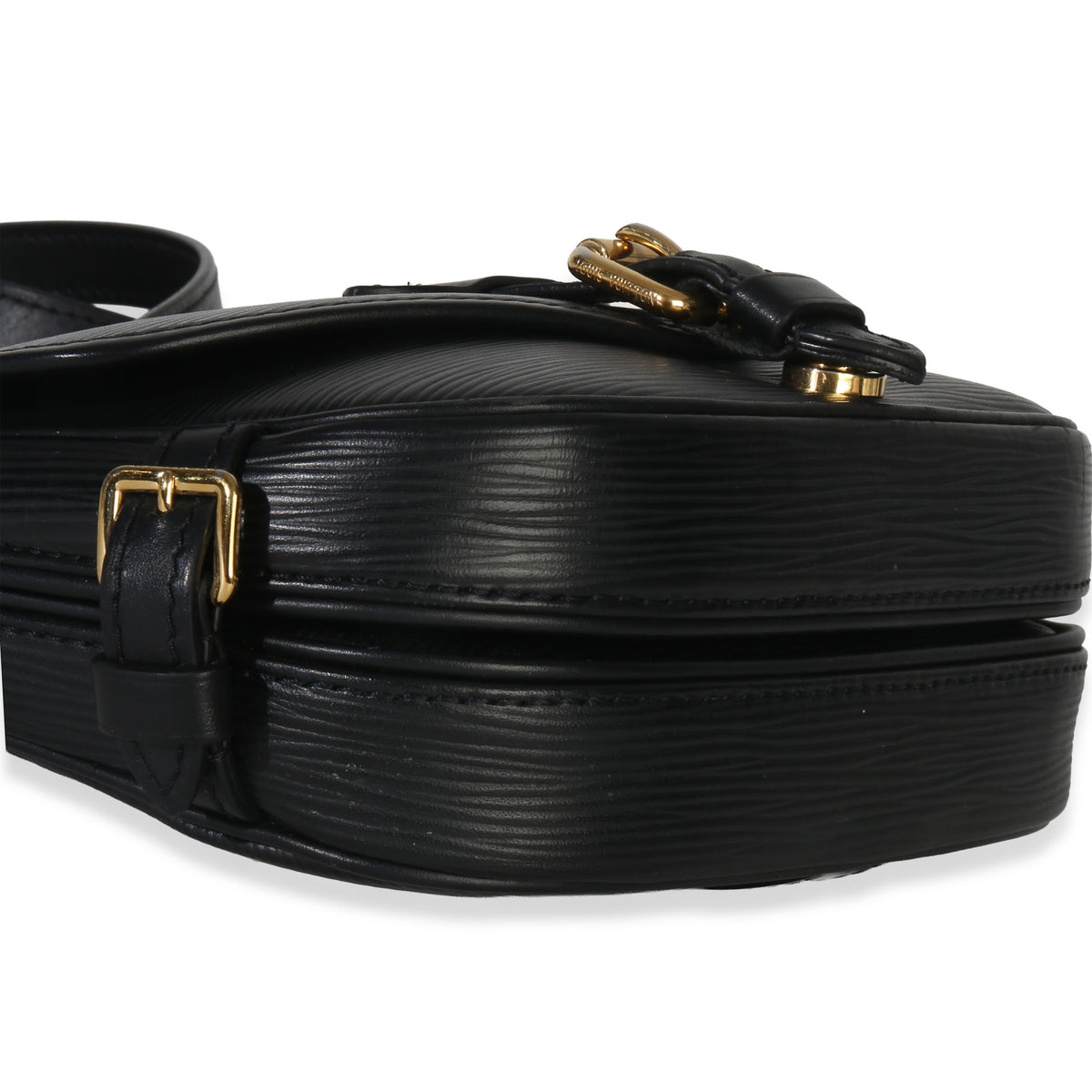 Louis Vuitton Black Epi Saumur BB Handbag clasp