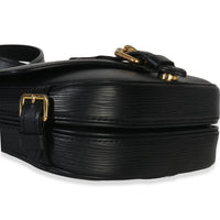 Louis Vuitton Black Epi Saumur BB Handbag clasp