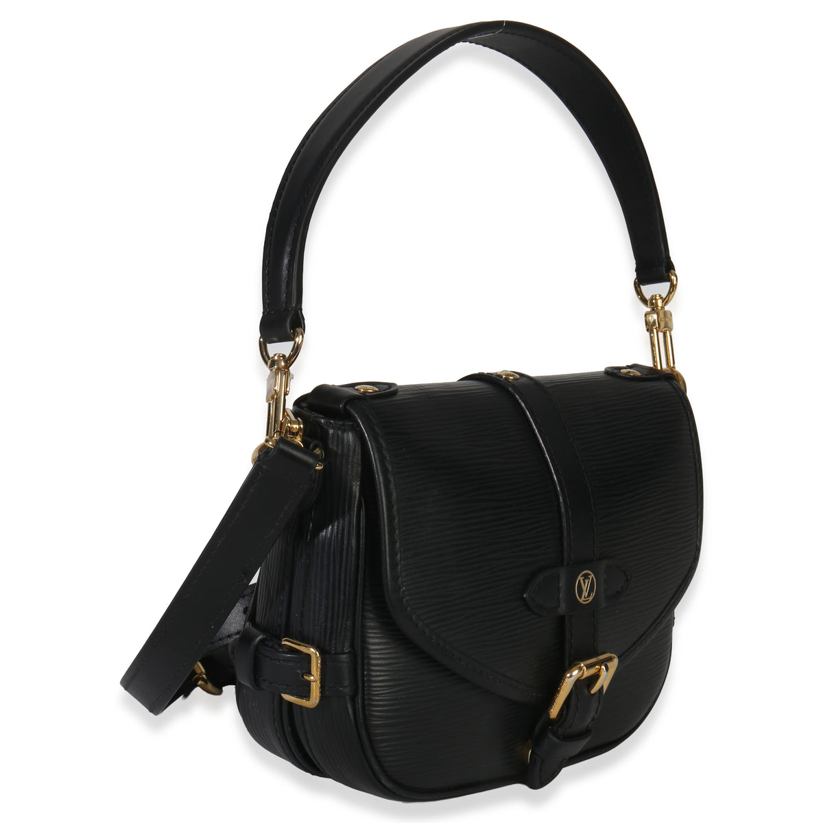 Louis Vuitton Black Epi Saumur BB Handbag pv