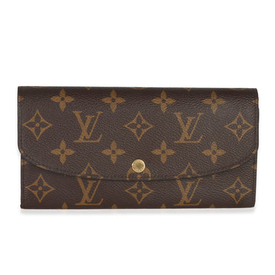 Fuschia Monogram Canvas Emilie Wallet