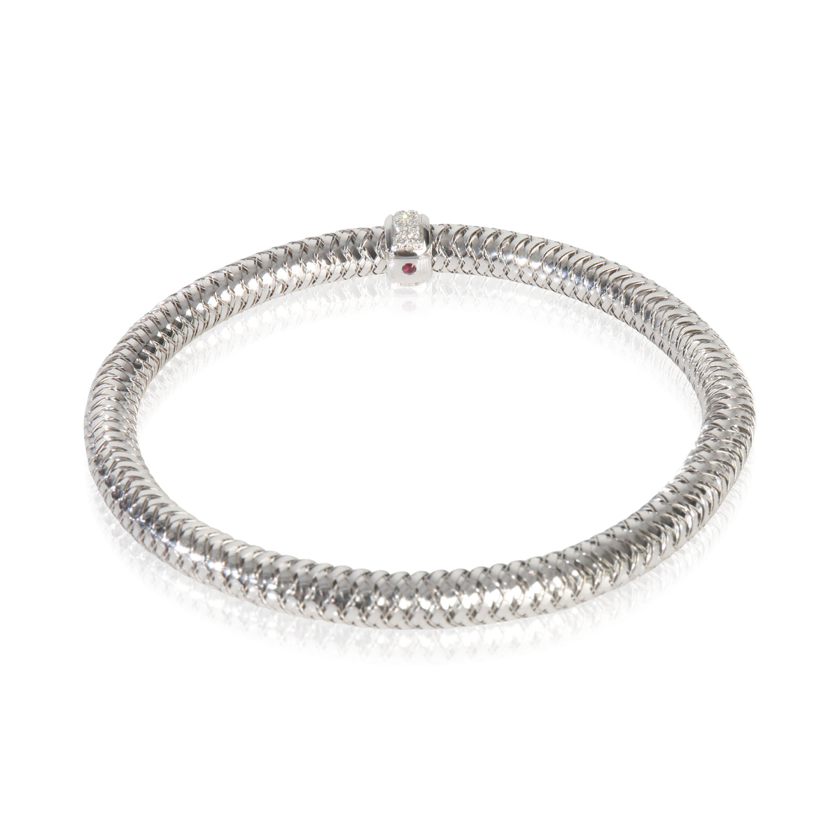 Roberto Coin White Gold Diamond Primavera Flex Bracelet pv