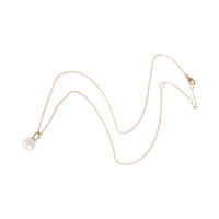 Yellow Gold Pearl and Diamond Petite Solari Pendant