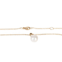 Yellow Gold Pearl and Diamond Petite Solari Pendant