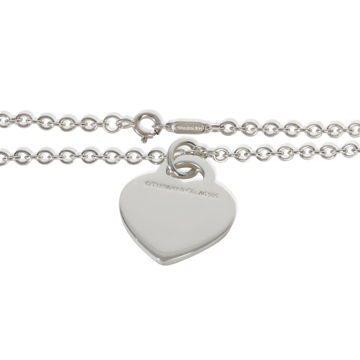 Sterling Silver  Initial K Heart Pendant