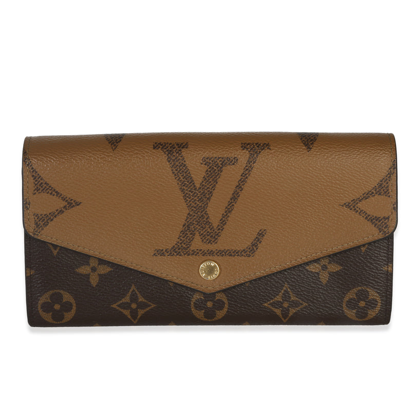 Reverse Monogram Giant Canvas Sarah Wallet