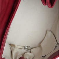 Chanel Red Quilted Lambskin Hampton Large Flap Bag Handbag av