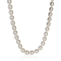 Sterling Silver Pearl Elsa Peretti Open Heart Necklace