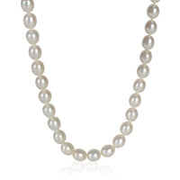 Sterling Silver Pearl Elsa Peretti Open Heart Necklace