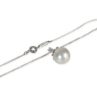 Platinum Pearl and Diamond Fireworks Pendant