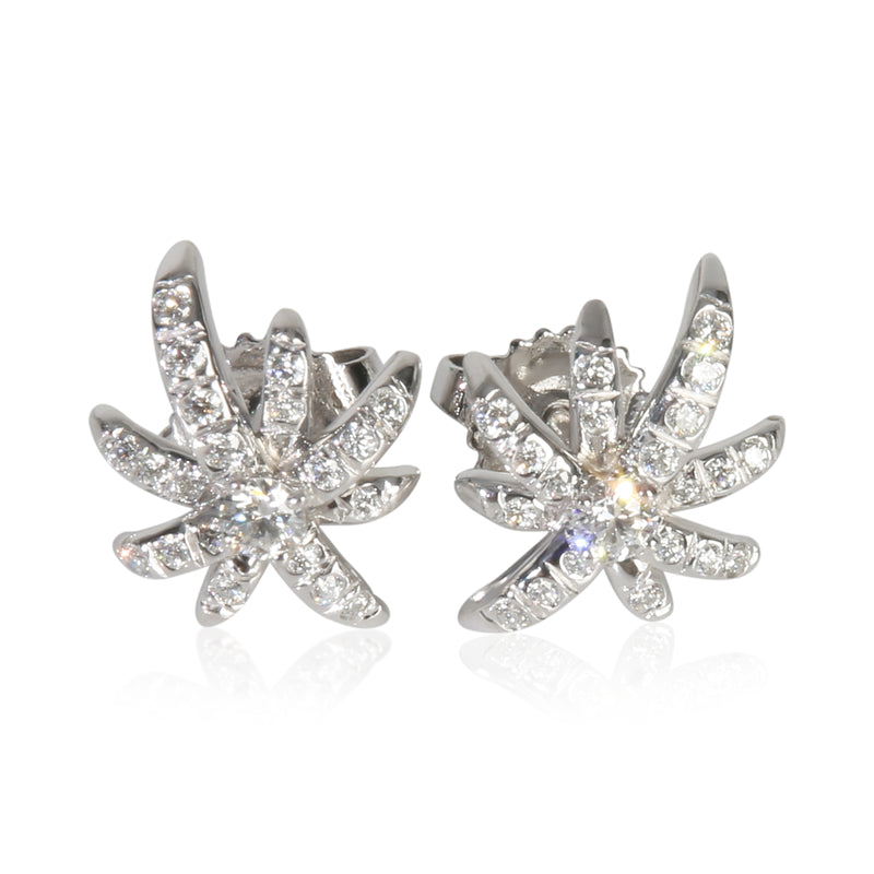 Platinum Diamond Fireworks Earrings