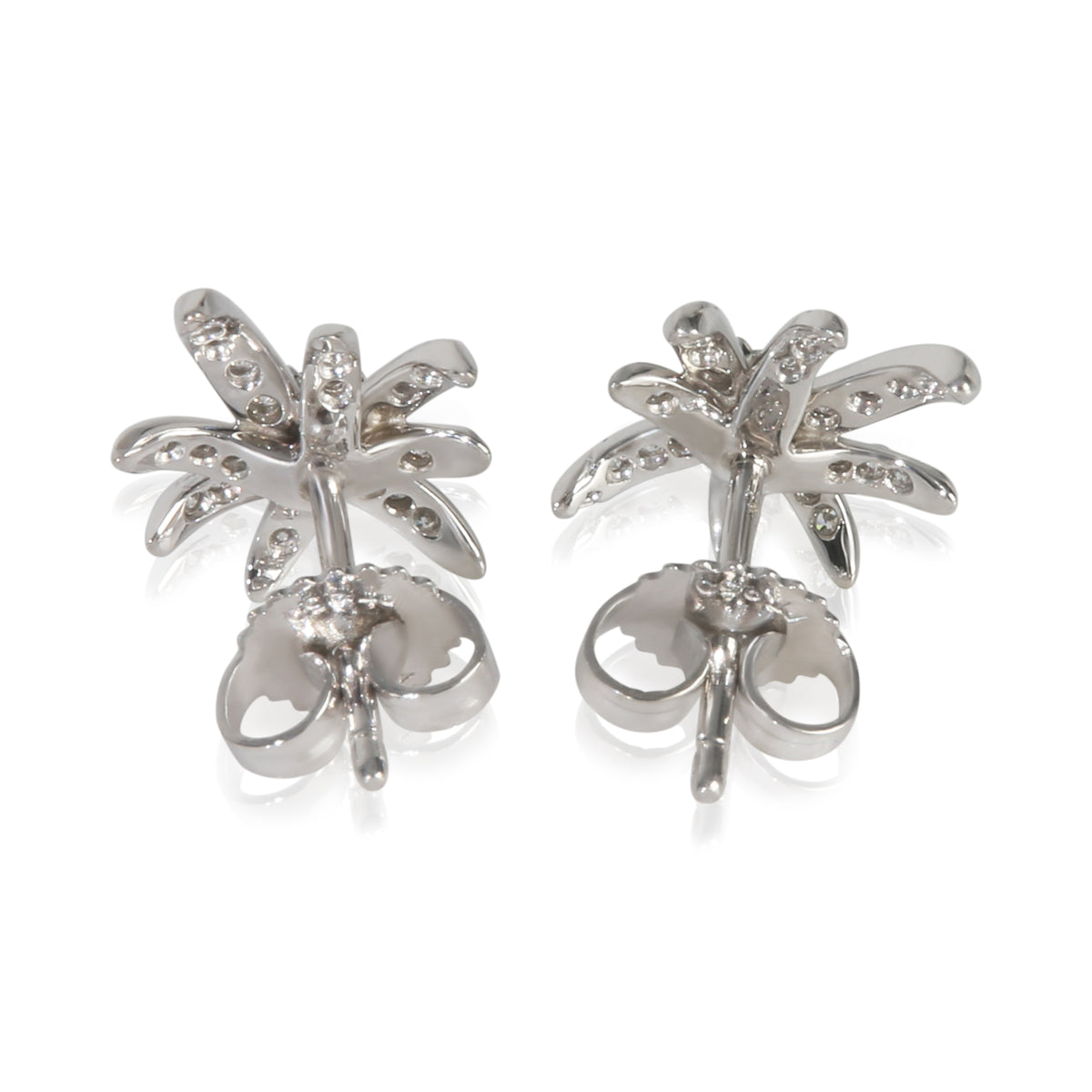 Platinum Diamond Fireworks Earrings