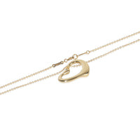 Yellow Gold Diamond Elsa Peretti Open Heart Pendant