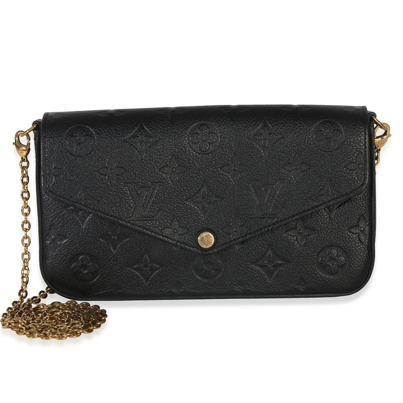 Louis Vuitton Black Monogram Empreinte Felicie Pochette Handbag id