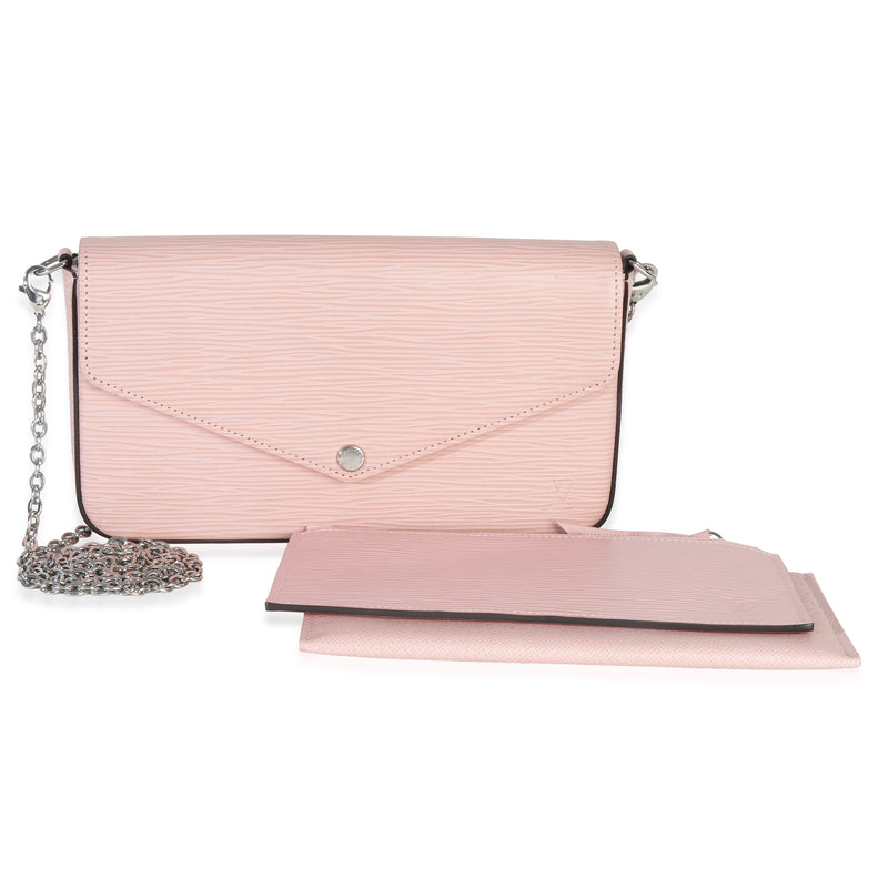 Rose Ballerine Epi Leather Félicie Pochette