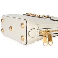 Gucci White Smooth Leather Small 1955 Horsebit Top Handle Bag Handbag box