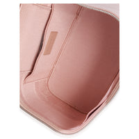Christian Dior Pink Canvas Embroidered Cannage DiorTravel Vanity Case Handbag av