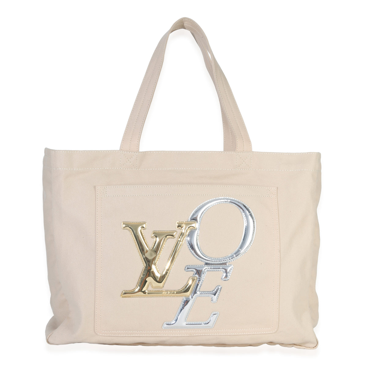Louis Vuitton Vintage Beige Canvas That's Love Tote Handbag bv